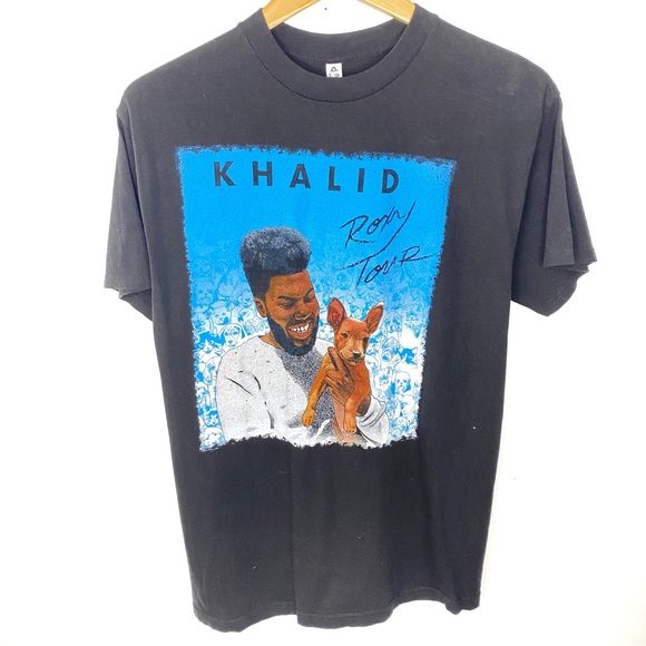 Vintage Other - KHALID Roxy Tour Black Double Sided Short Sleeve T Shirt Unisex Size Medium